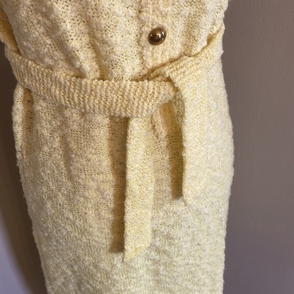 Super RARE one of a kind 1960s St John Knits Canary Yellow Knit Vintage60s Dress - Picture 5 of 9